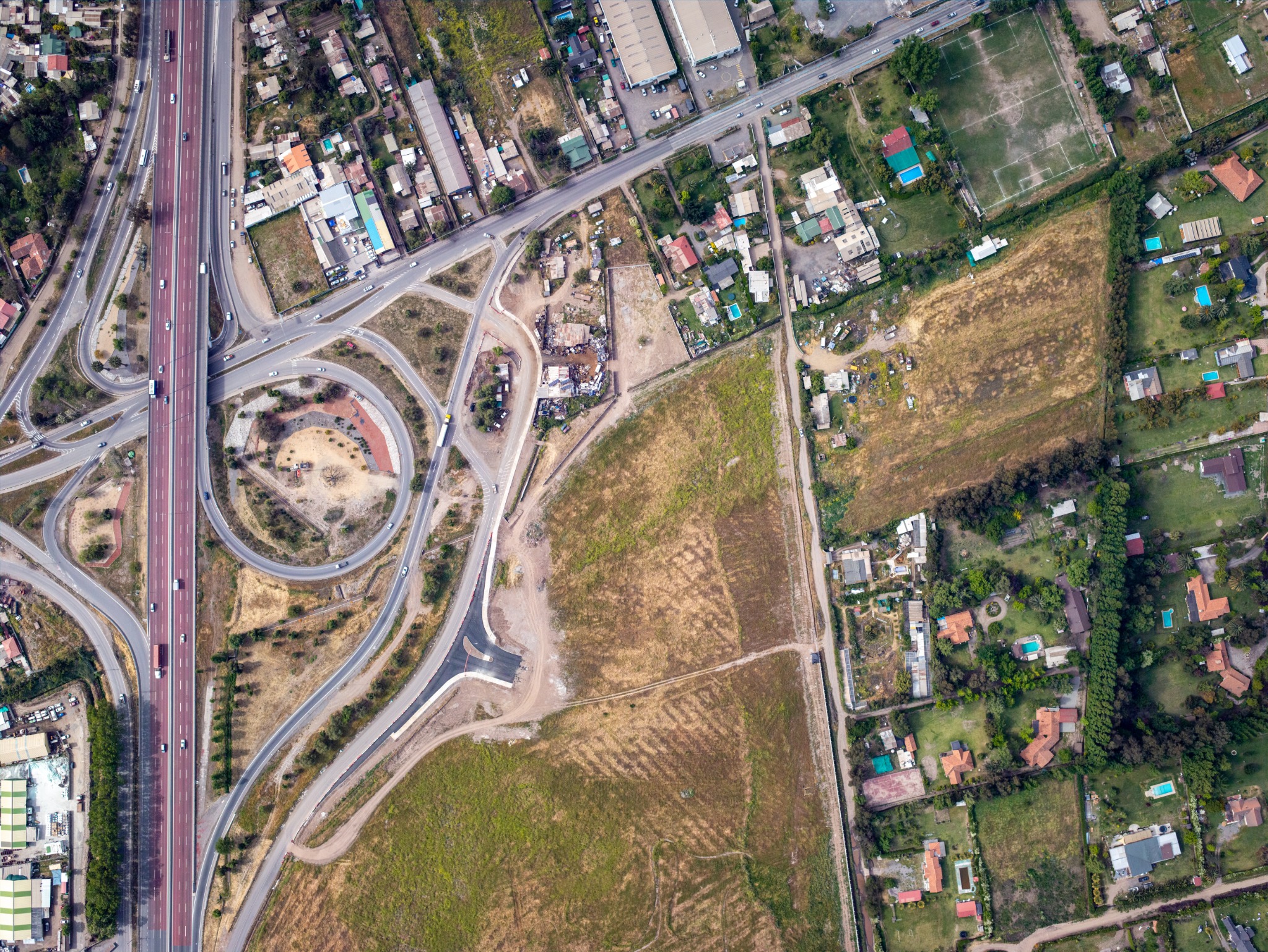 Ortofoto intercambio vial